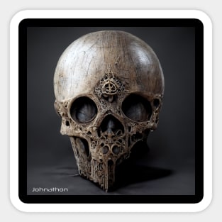 GOTHIC ANCIENT WARRIOR SKULL AI DIGITAL ORIGINAL ARTWORK Sticker